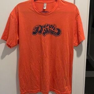 Detroit Tigers Distressed Orange Graphic T-Shirt